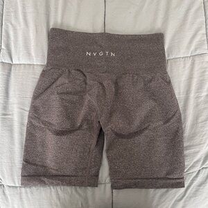 Black Speckled Contour Seamless Shorts NVGTN